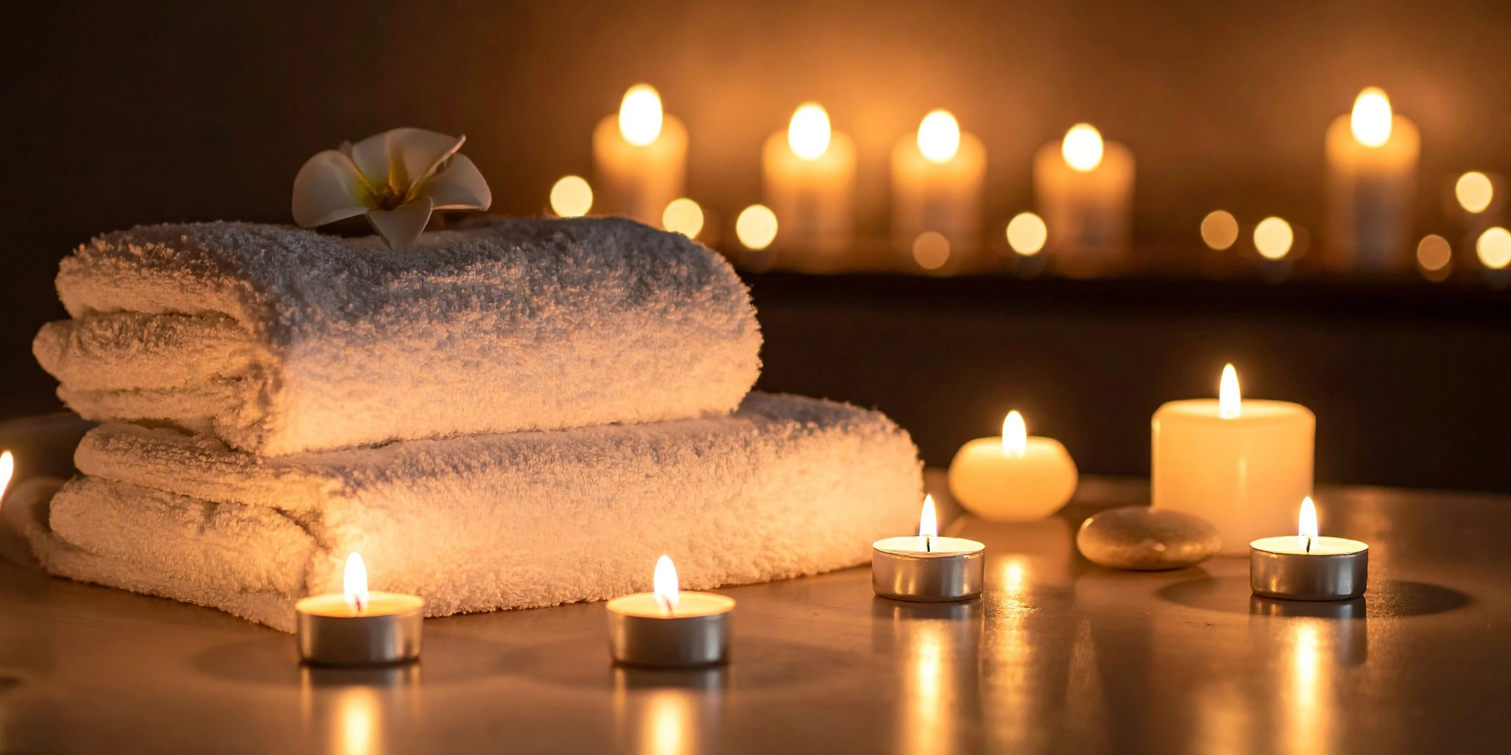 Spa interior with gold basin